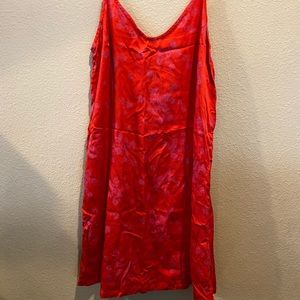Billabong red floral shift dress